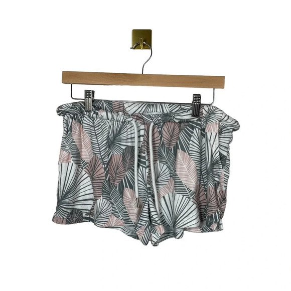 PJ Salvage Women’s Geo Palm Pajama Shorts in Pink Clay Size M - Picture 5 of 12